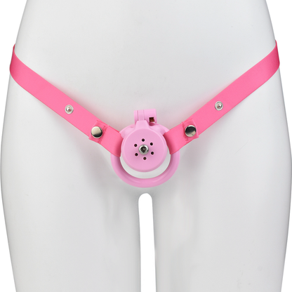 Flat Inverted Chastity Cage with 4 Base Rings - 4 Colors
