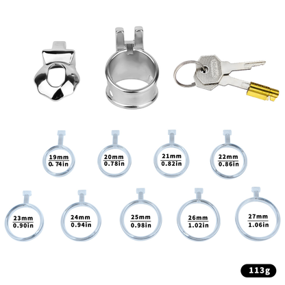 Flat Glans Chastity Lock for Men Male Penis Cock Cage Sex Toy for Gay Sissy Femboys