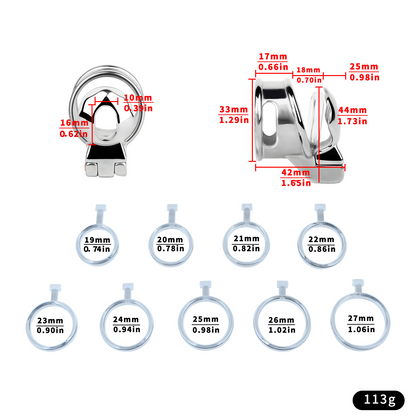 Flat Glans Chastity Lock for Men Male Penis Cock Cage Sex Toy for Gay Sissy Femboys