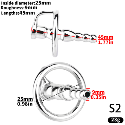 Stainless Steel Urethra Dilator Horse Eye Stick Cage BDSM Device Sex Toy For Men