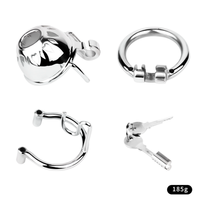 Tiny Cobra PA Chastity Cage Prince Albert Penis Piercing Male Chastity Device