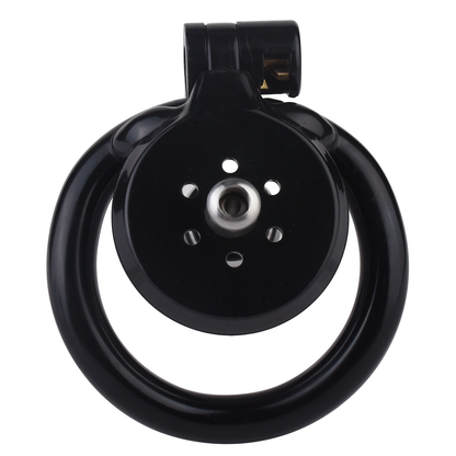 small Inverted Chastity Cage with Removable Steel Ball Plug and Silicone Catheter
