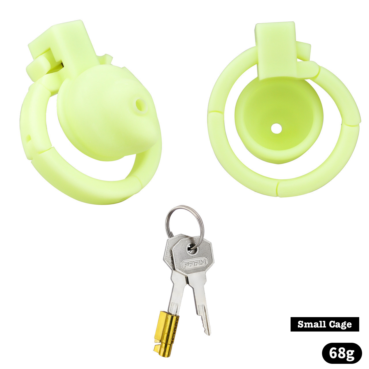 Versatile Resin Chastity Cage with Built-in Adjustable Ring and Detachable Butt Plug