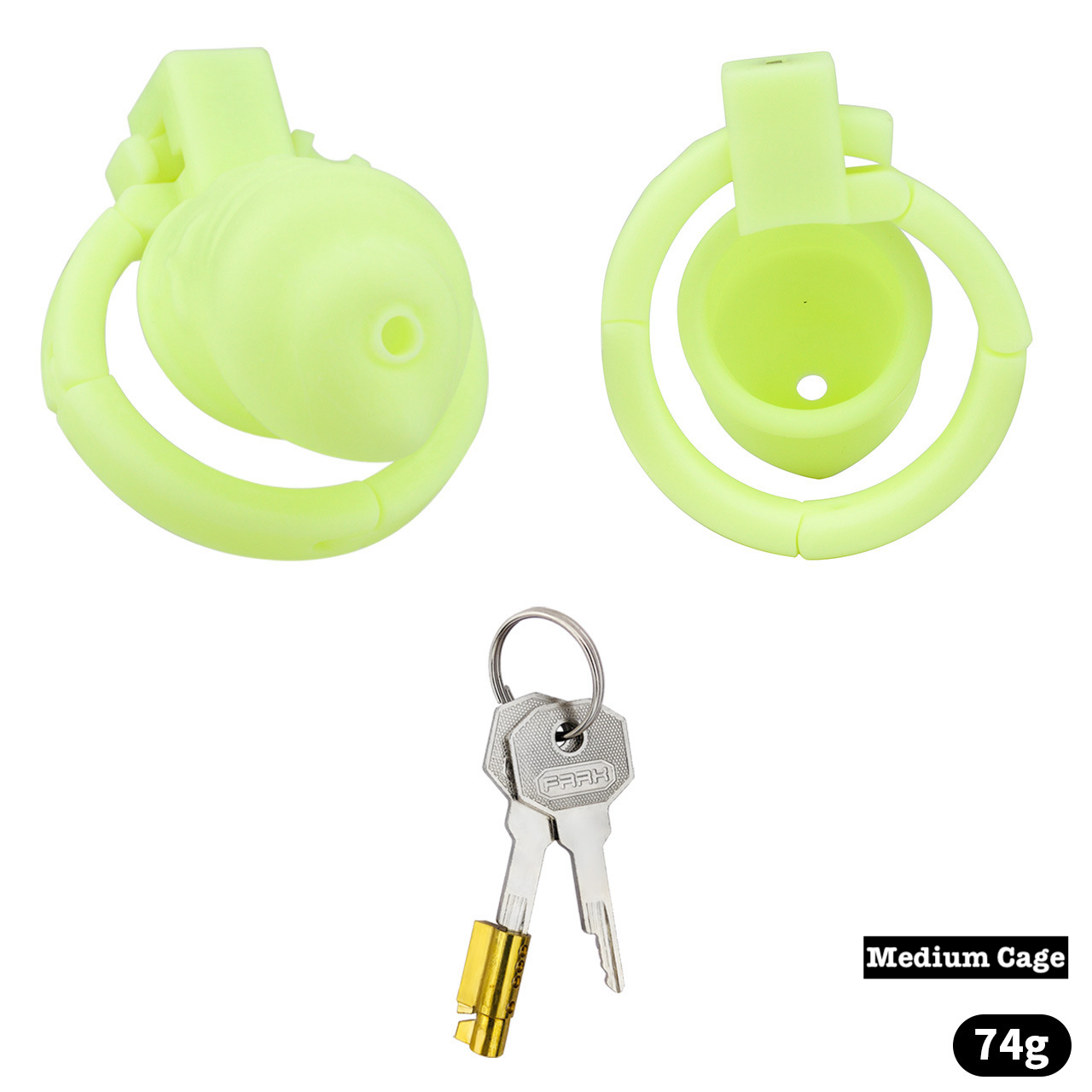 Versatile Resin Chastity Cage with Built-in Adjustable Ring and Detachable Butt Plug