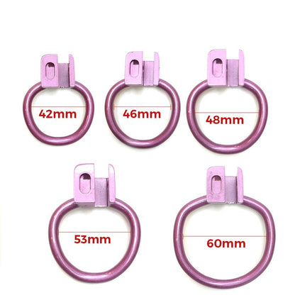 BDSM Purple Genade Chastity Cage in 5 Sizes - SpikedChastity