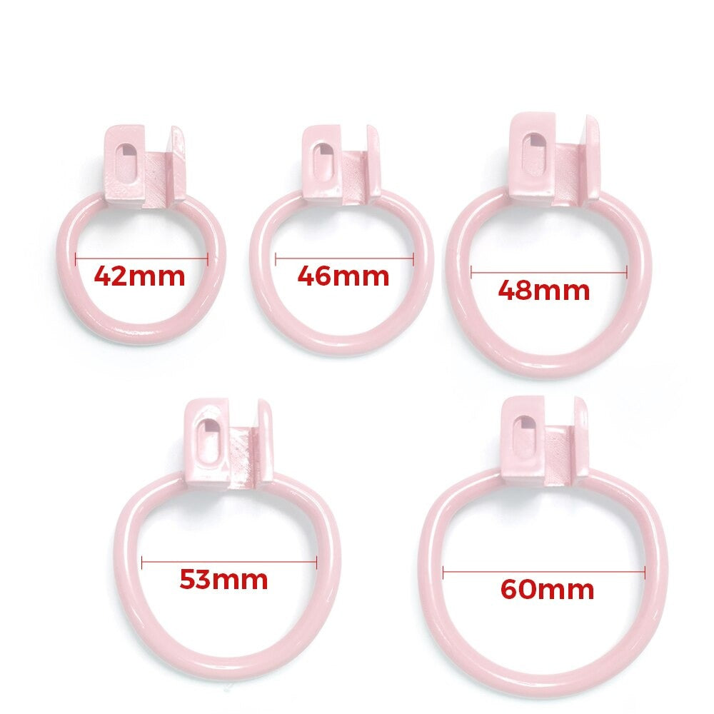 BDSM Snake Pink Chastity Cage in 5 Sizes - SpikedChastity