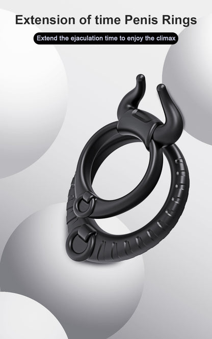 Soft Silicone Penis Ring Cage For Men - SpikedChastity