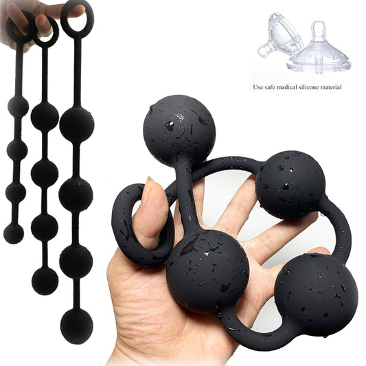 Silicone Ball Butt Plug in 3 Sizes - SpikedChastity