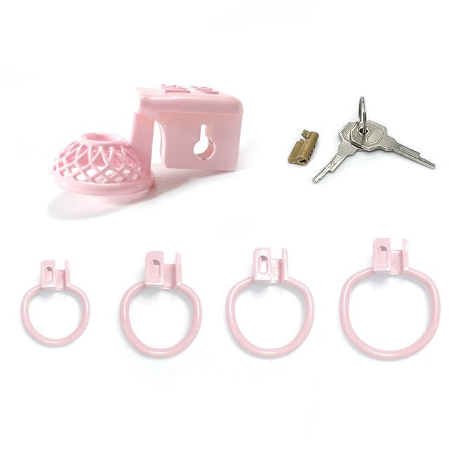 Negative/Micro/Small Chastity Cage For Sissy - SpikedChastity