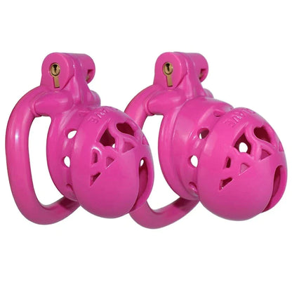 5 Colors Small Plastic Chastity Cage with 4 Sizes Penis Rings Sex Slave BDSM Toy Chastity Device