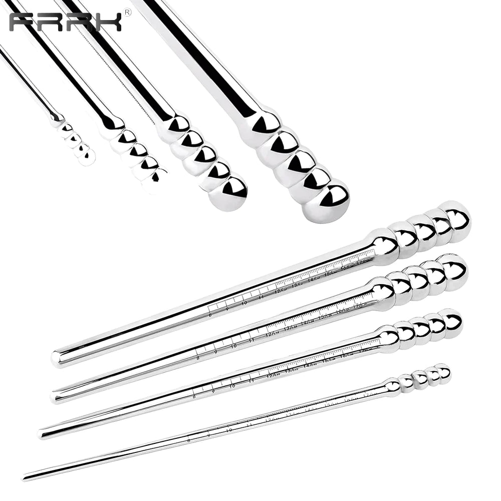 Metal Urethral Dilator Anal Plug Multiuse Horse Eye Stick & Butt Plug BDSM Toy