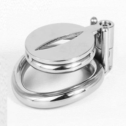 Metal Clit Chastity Cage with Catheter - SpikedChastity