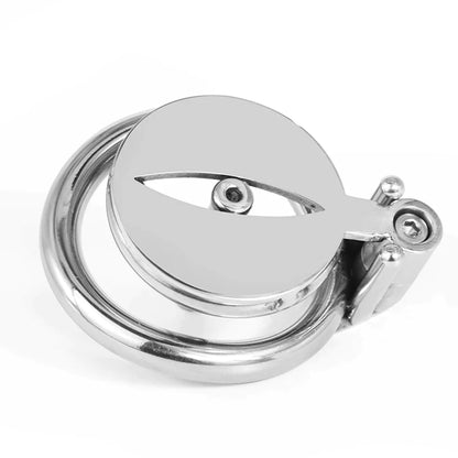 Metal Clit Chastity Cage with Catheter - SpikedChastity