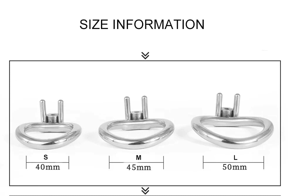 Metal Clit Chastity Cage with Catheter - SpikedChastity