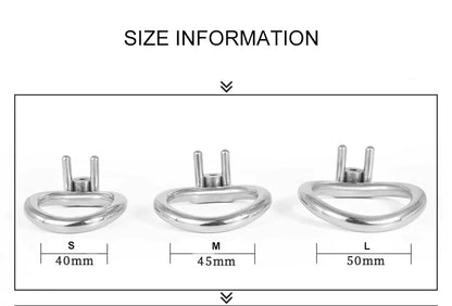 Metal Clit Chastity Cage with Catheter - SpikedChastity