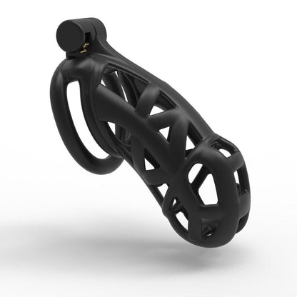 3D Printed Black Chastity Cage For Men - SpikedChastity