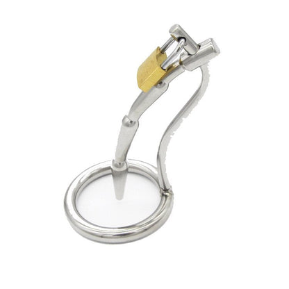 Metal PA Chastity Cage For Men - SpikedChastity