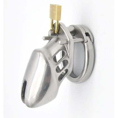 Matte Stainless Steel Chastity Cage - SpikedChastity