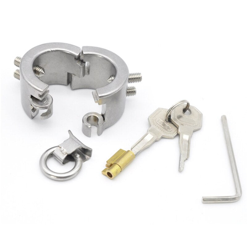 Spiked Chastity Cage Male Stainless Steel Metal Cock Ring - SpikedChastity