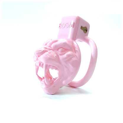 Leopard Pink Chastity Cage - SpikedChastity