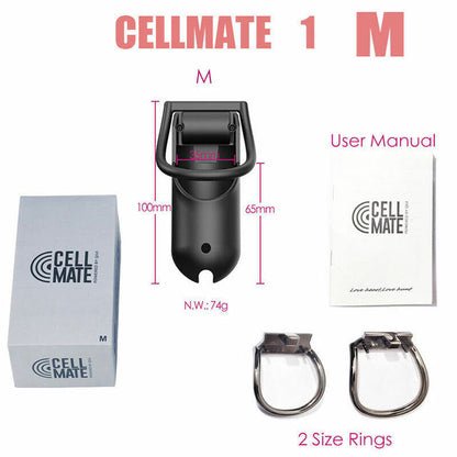 Cellmate Chastity Cage - APP Remote Control Chastity Device - SpikedChastity