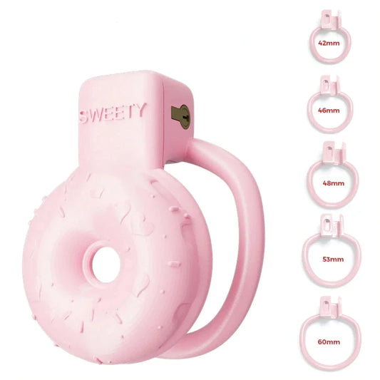 Donut Sweety Pink Chastity Cage - SpikedChastity