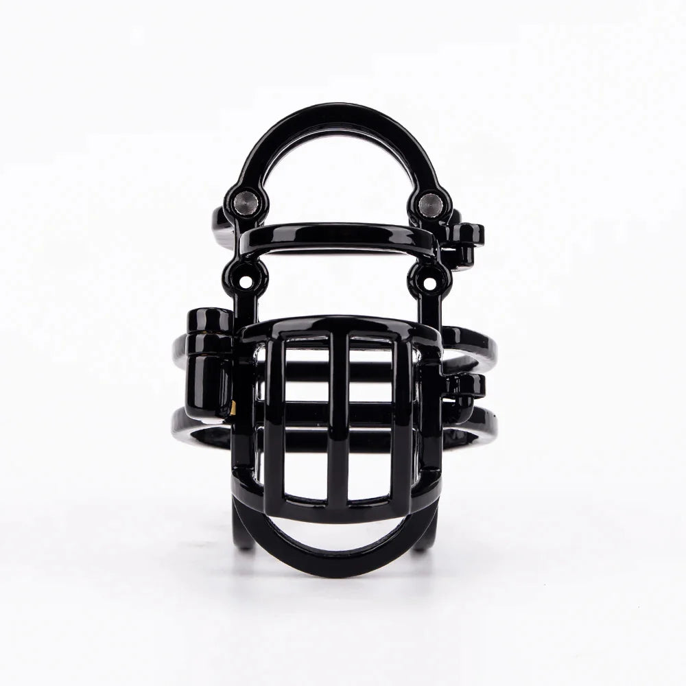 Adjustable Full Covered Cock Cage Ball Scrotum Restraint - SpikedChastity