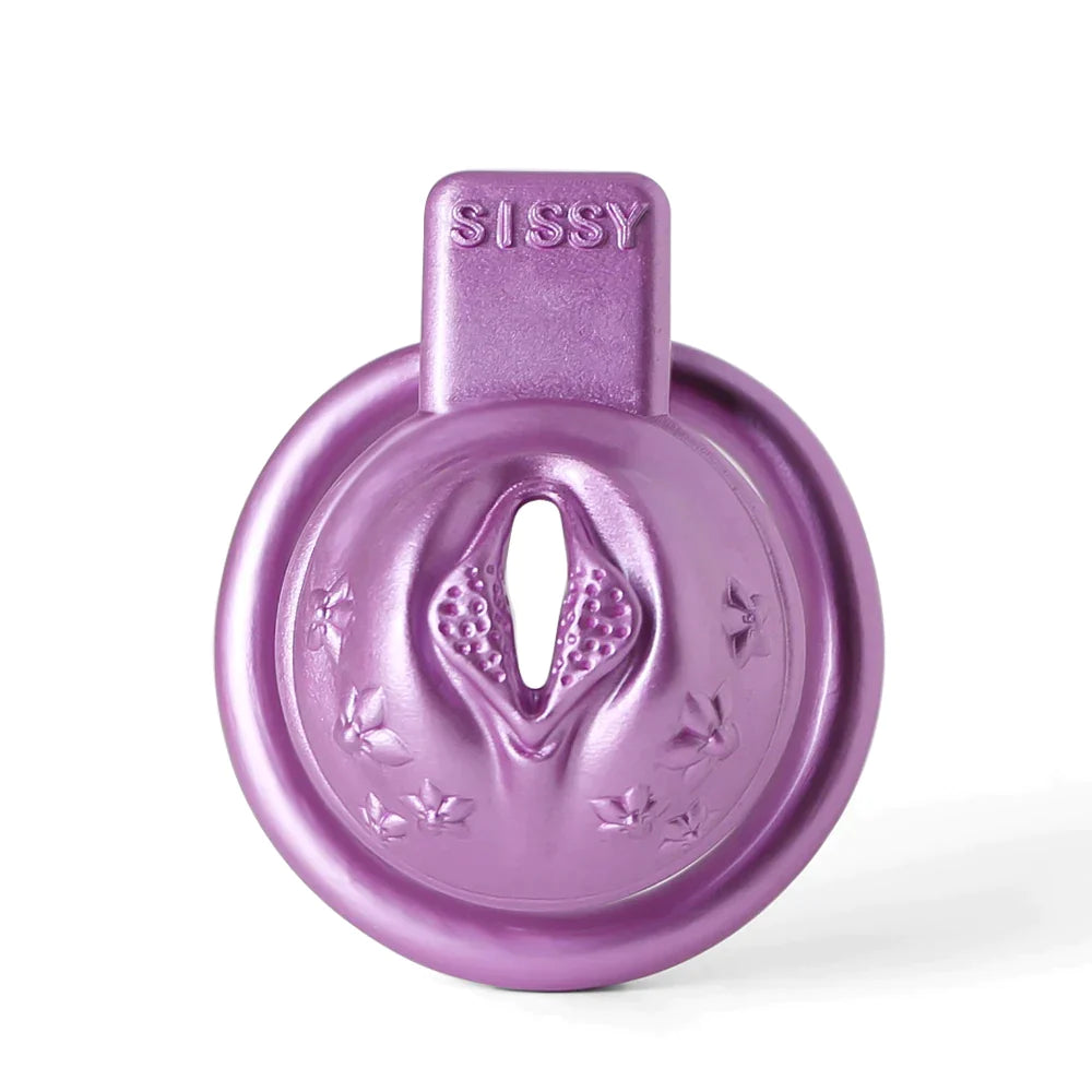 Pink Clit Chastity Cage For Sissy - SpikedChastity