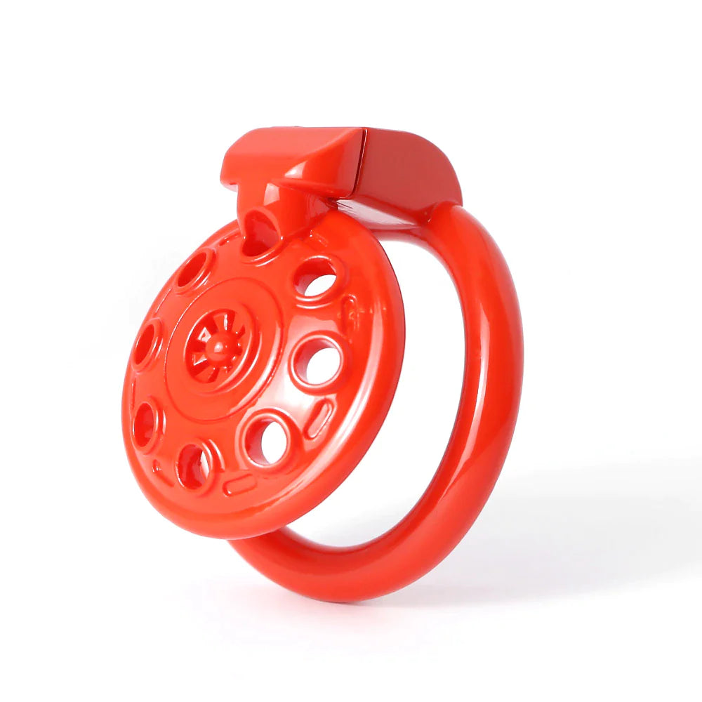 3D Printed UFO Small Flat Chastity Cage - SpikedChastity