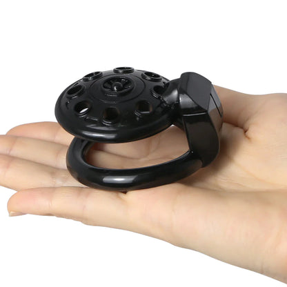 3D Printed UFO Small Flat Chastity Cage - SpikedChastity