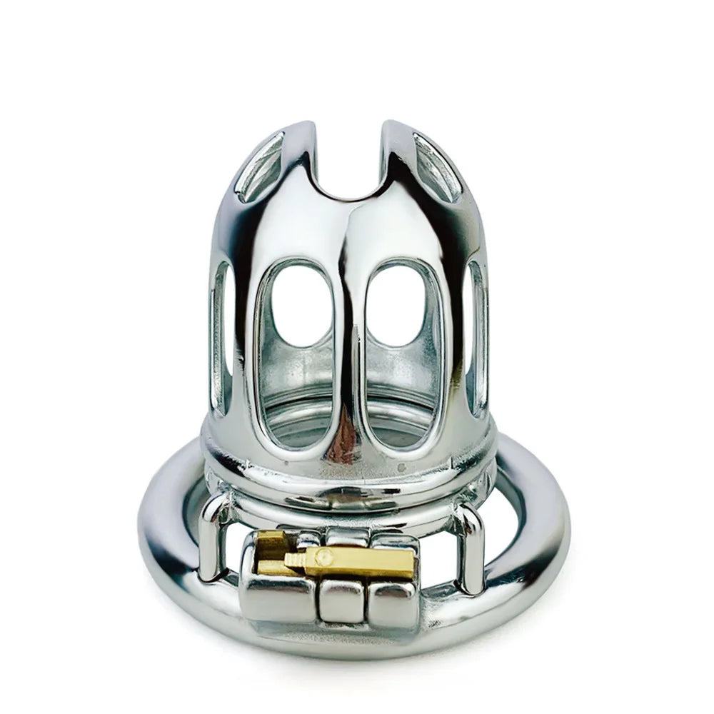 Metal Cobra Chastity Cage For Men - SpikedChastity