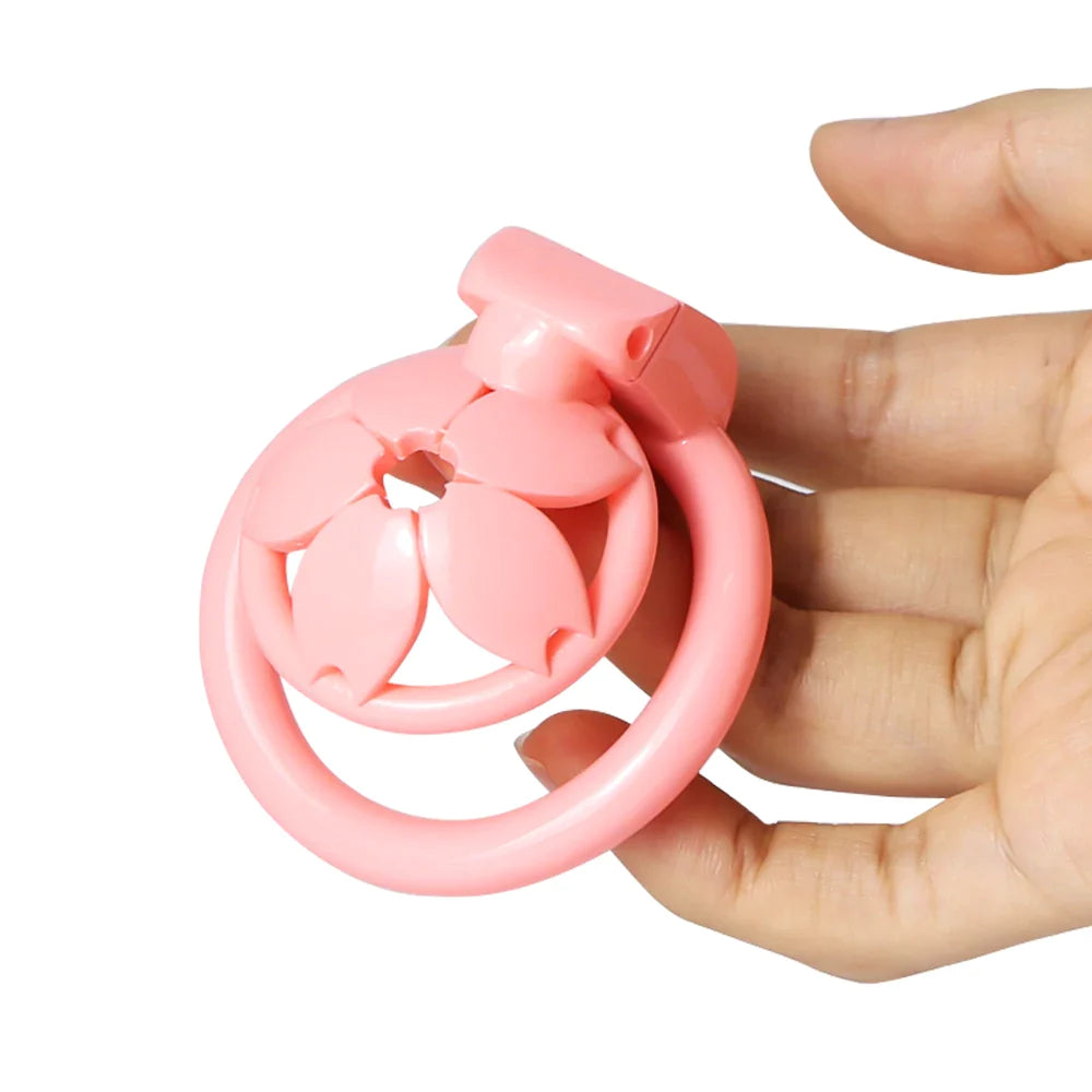 Small Sakura Flat Chastity Cage - SpikedChastity