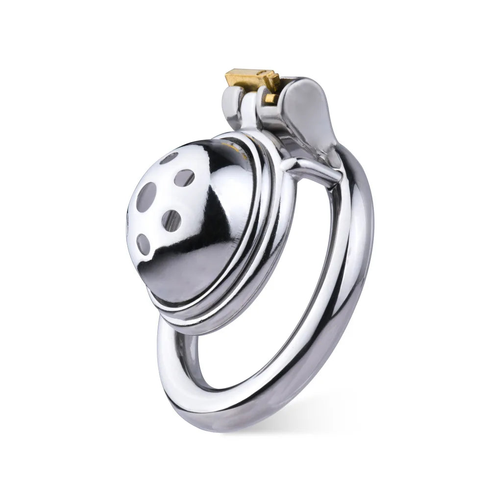 Hemisphere Small Chastity Cage with Detachable Metal Catheter