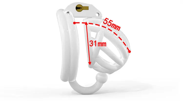 V2.0 Breathable Cobra Chastity Cage with 4 Penis Rings - SpikedChastity