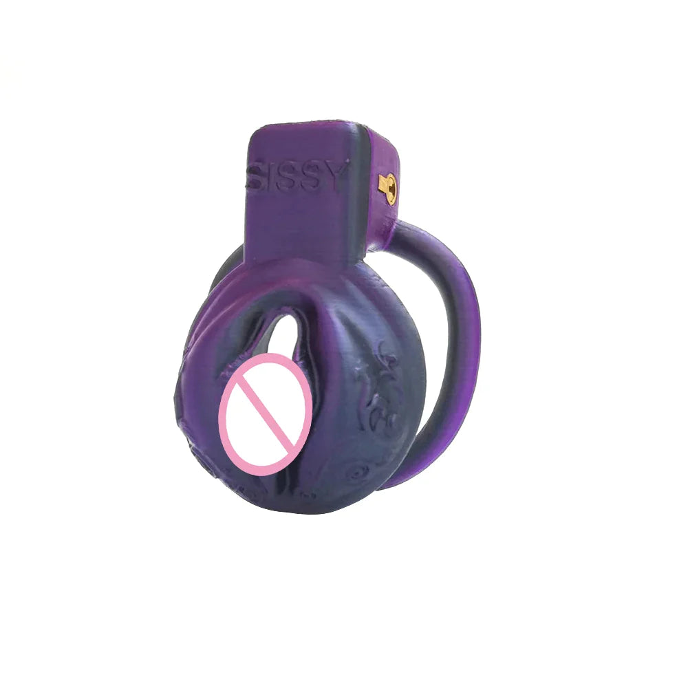 Purple Laser Vaginal Chastity Cage - SpikedChastity