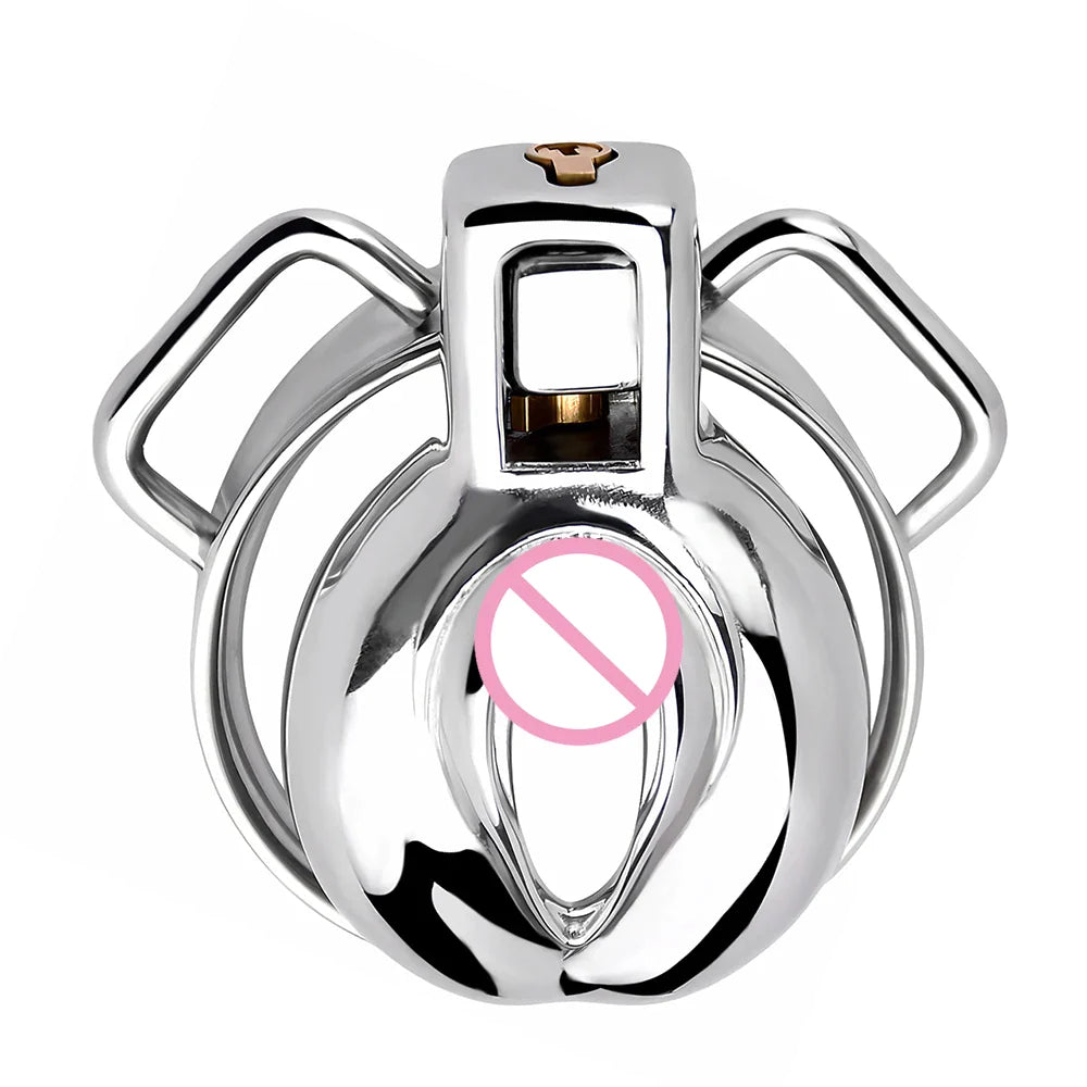 Metal Clit Chastity Cage with Strap - SpikedChastity