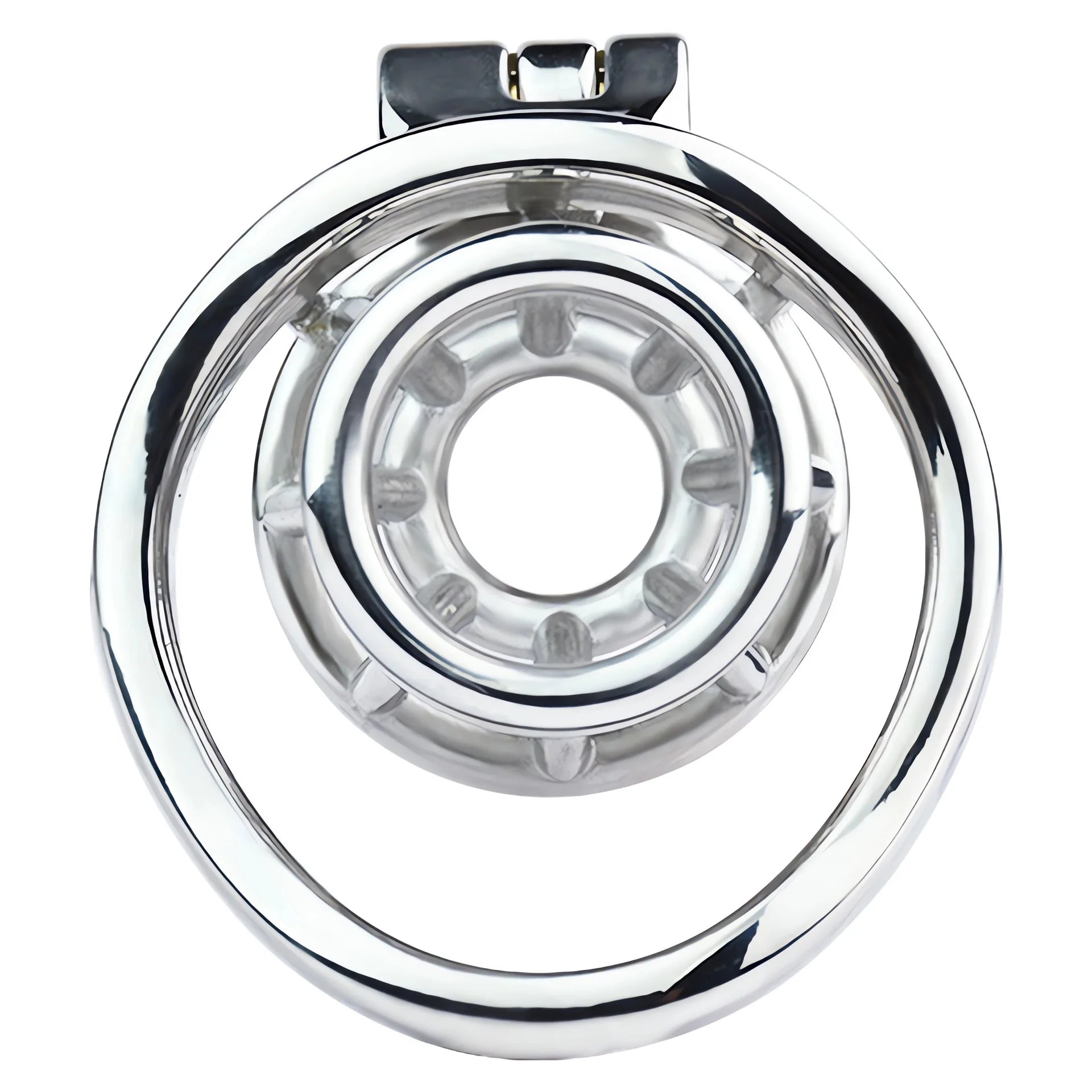 Metal Negative Chastity Cage For Men - SpikedChastity