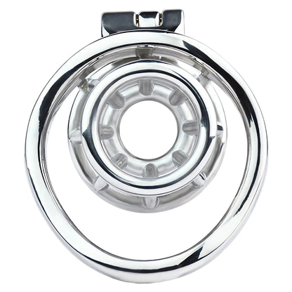 Metal Negative Chastity Cage For Men - SpikedChastity