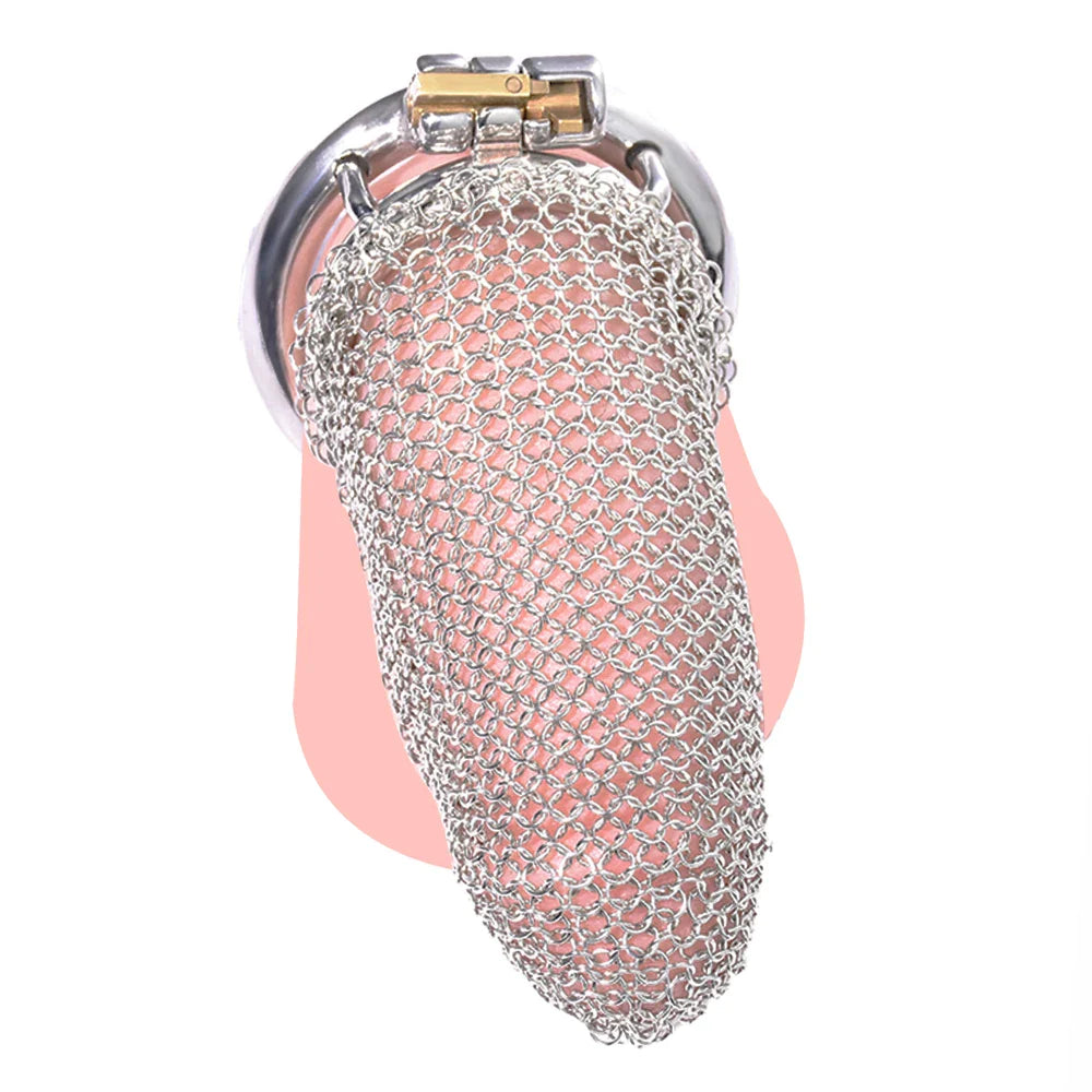 Soft Mesh Penis Sleeve - 110mm - SpikedChastity