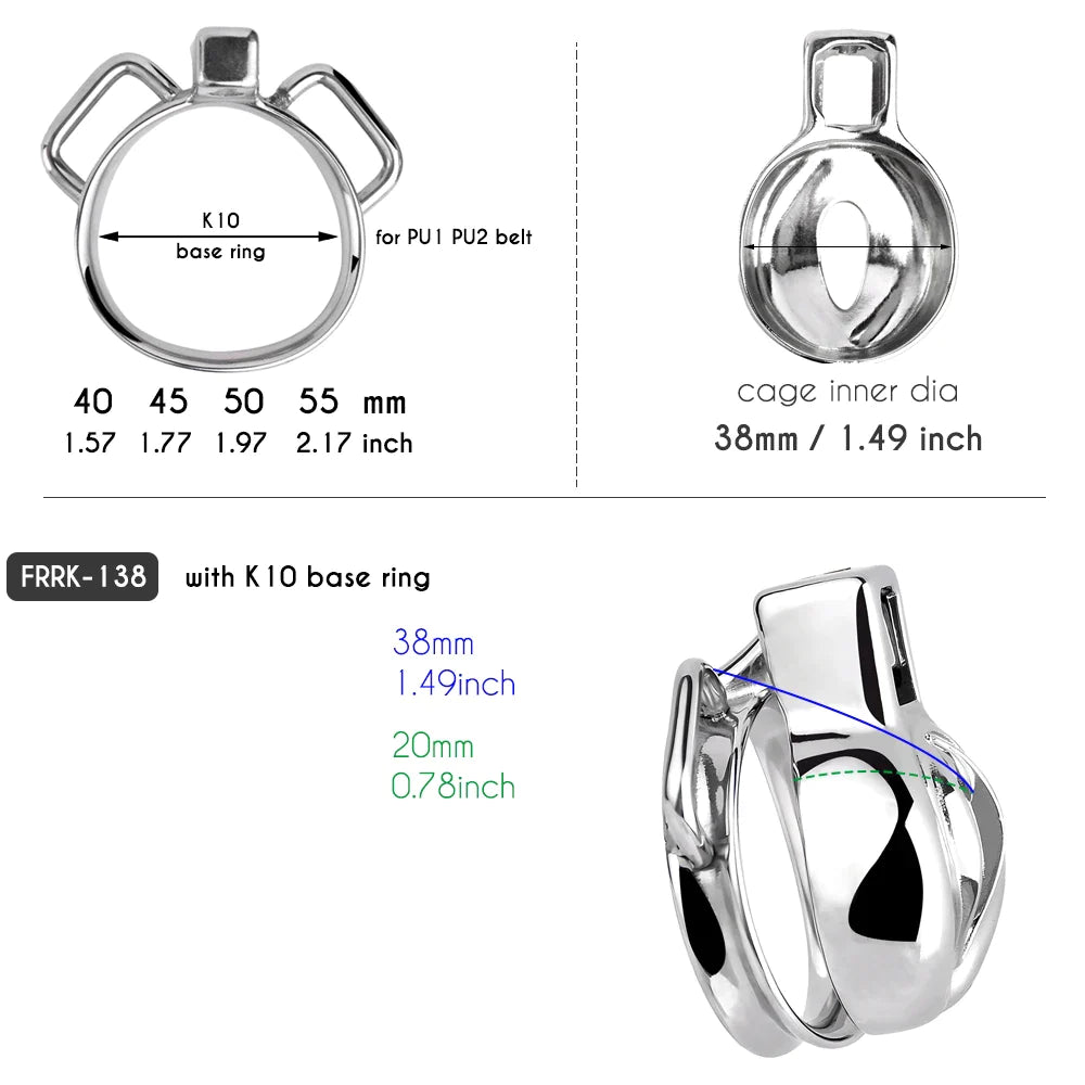 Metal Clit Chastity Cage with Strap - SpikedChastity