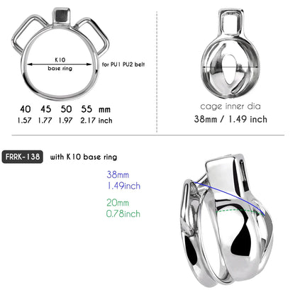 Metal Clit Chastity Cage with Strap - SpikedChastity