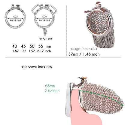 Soft Mesh Penis Sleeve - 68mm - SpikedChastity