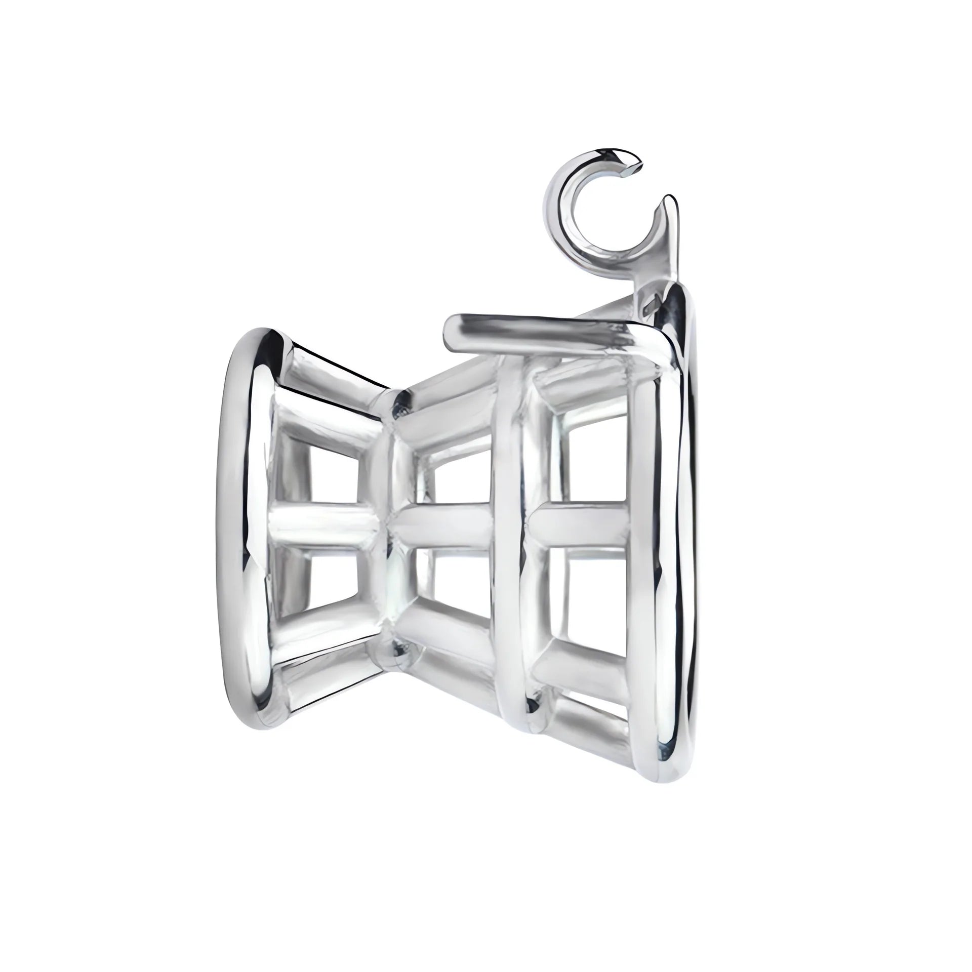 Metal Negative Chastity Cage For Men - SpikedChastity