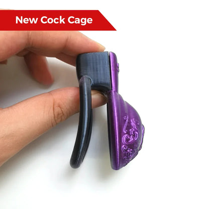 Purple Laser Vaginal Chastity Cage - SpikedChastity