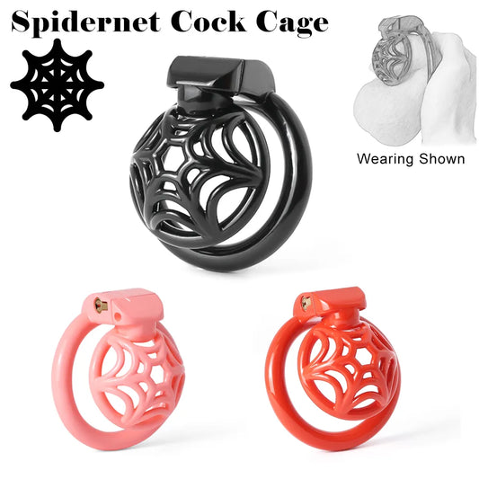 Micro Spidernet 3D Printed Chastity Cage - SpikedChastity