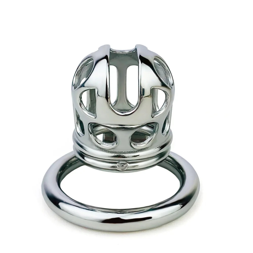 Metal Cobra Chastity Cage For Men - SpikedChastity