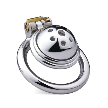 Compact Chastity Cage with Detachable Metal Catheter