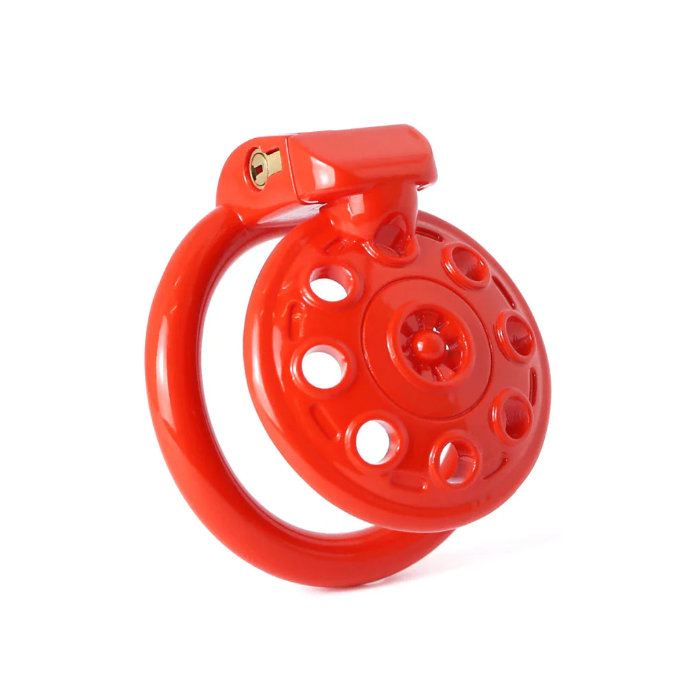 3D Printed UFO Small Flat Chastity Cage - SpikedChastity