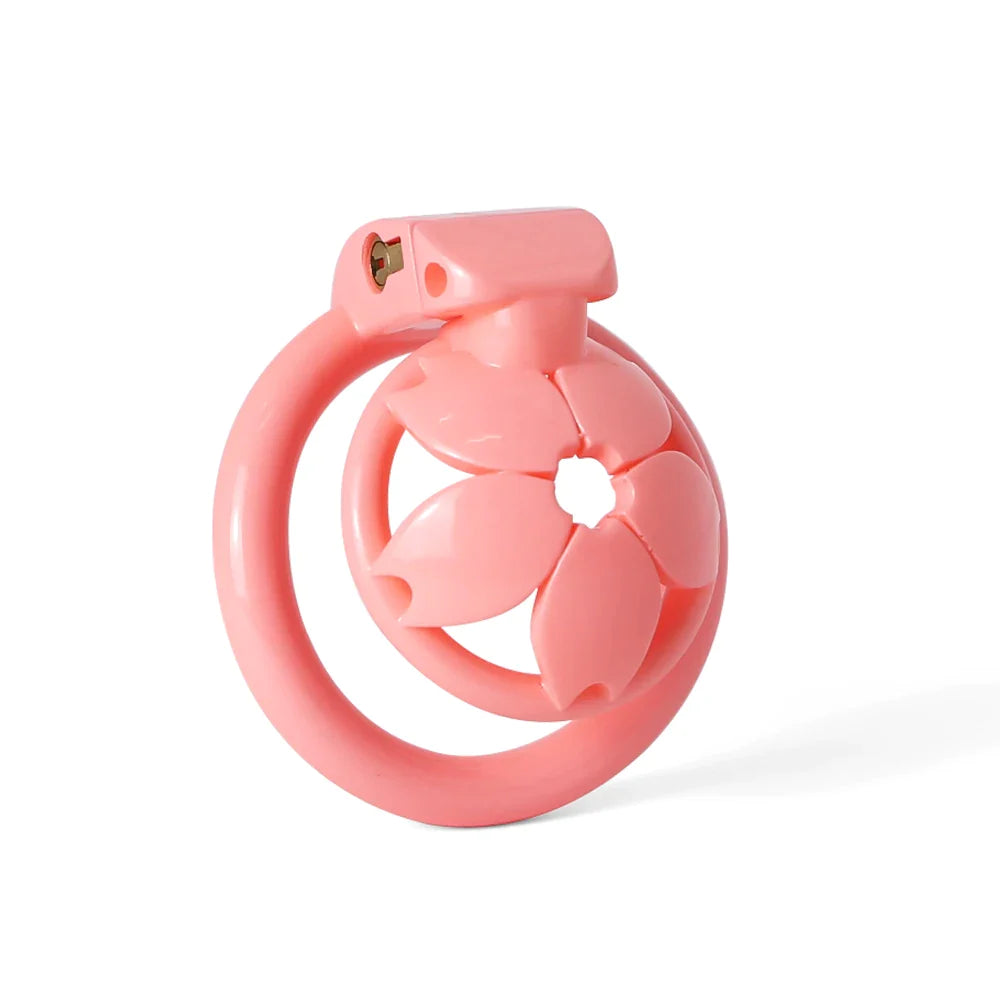 Small Sakura Flat Chastity Cage - SpikedChastity