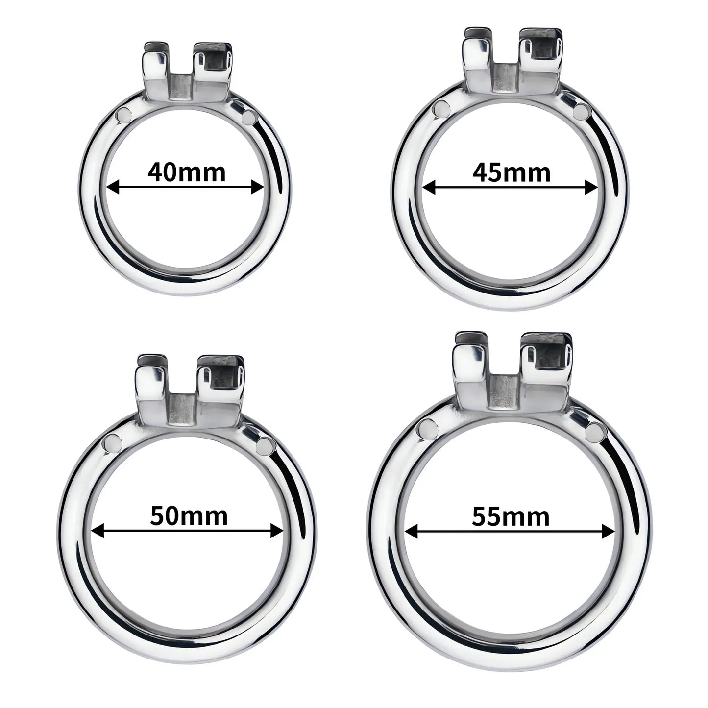 Metal Negative Chastity Cage For Men - SpikedChastity